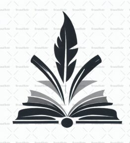 Offenes Buch und Feder